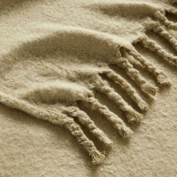 Threshold -  Faux Mohair Throw Blanket Oversized 80x6 Green - Picture 3 of 3